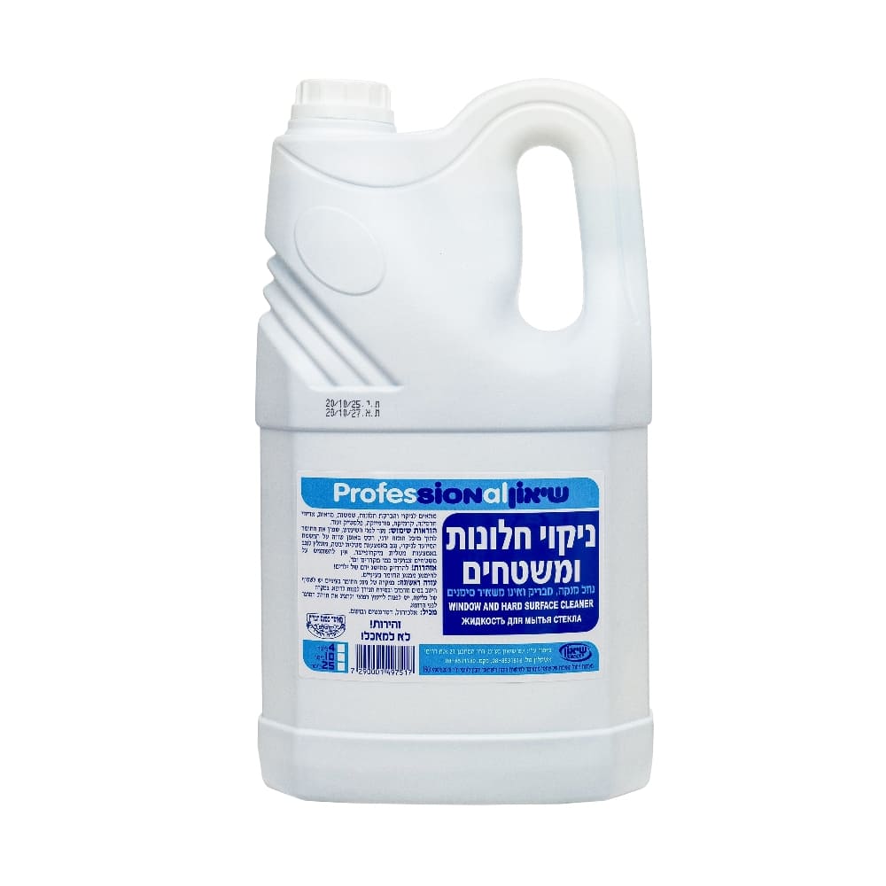 נוזל חלונות 4 ליטר שיאון